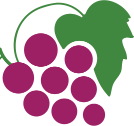 Vineyard Education Group Logo - A cluster of grapes